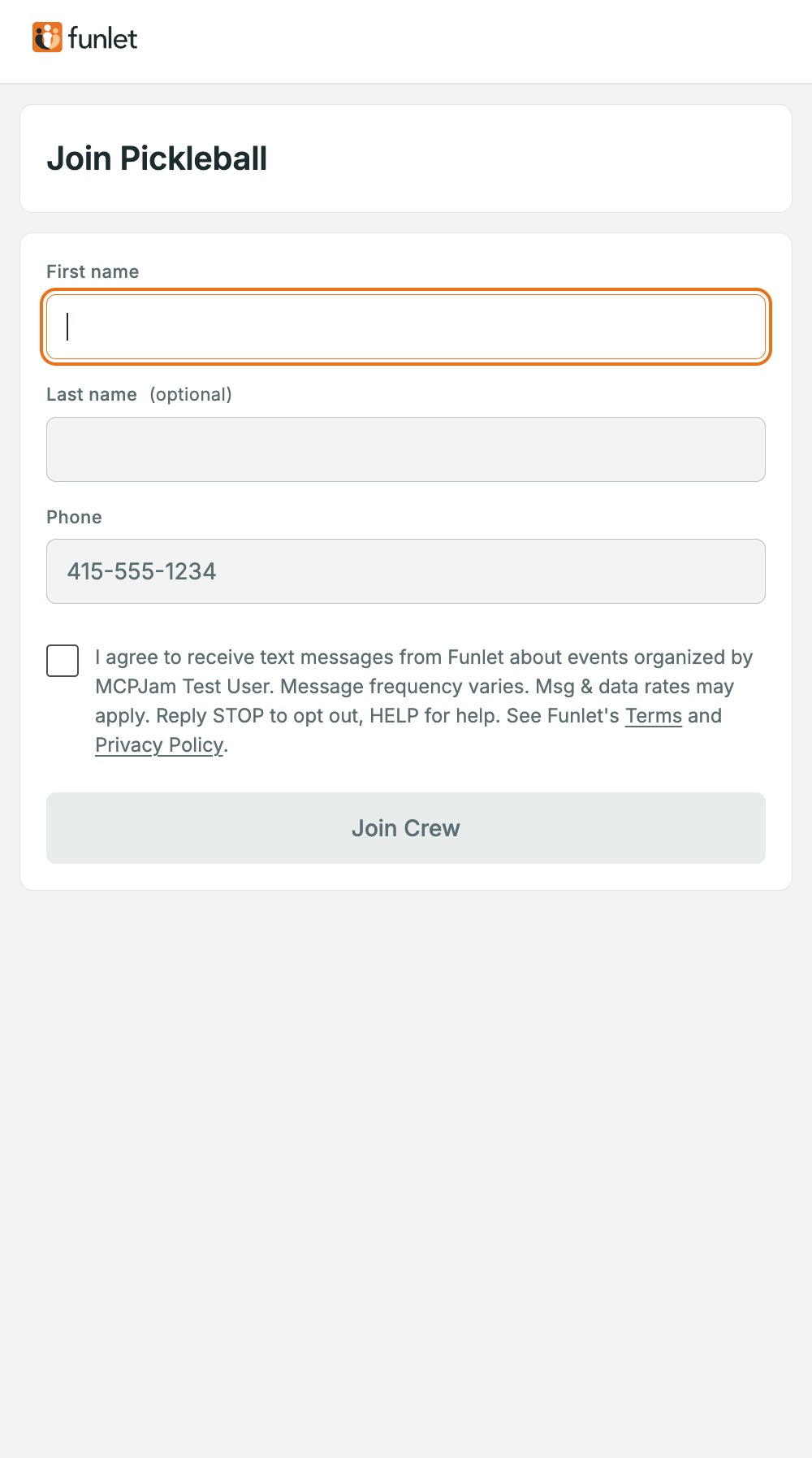 Pre-submit — built page